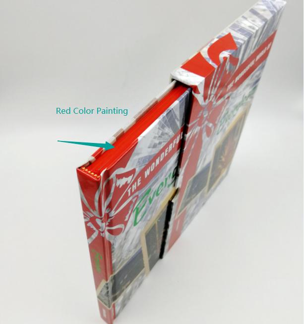 Como fazer livro com borda pulverizada pintada?
