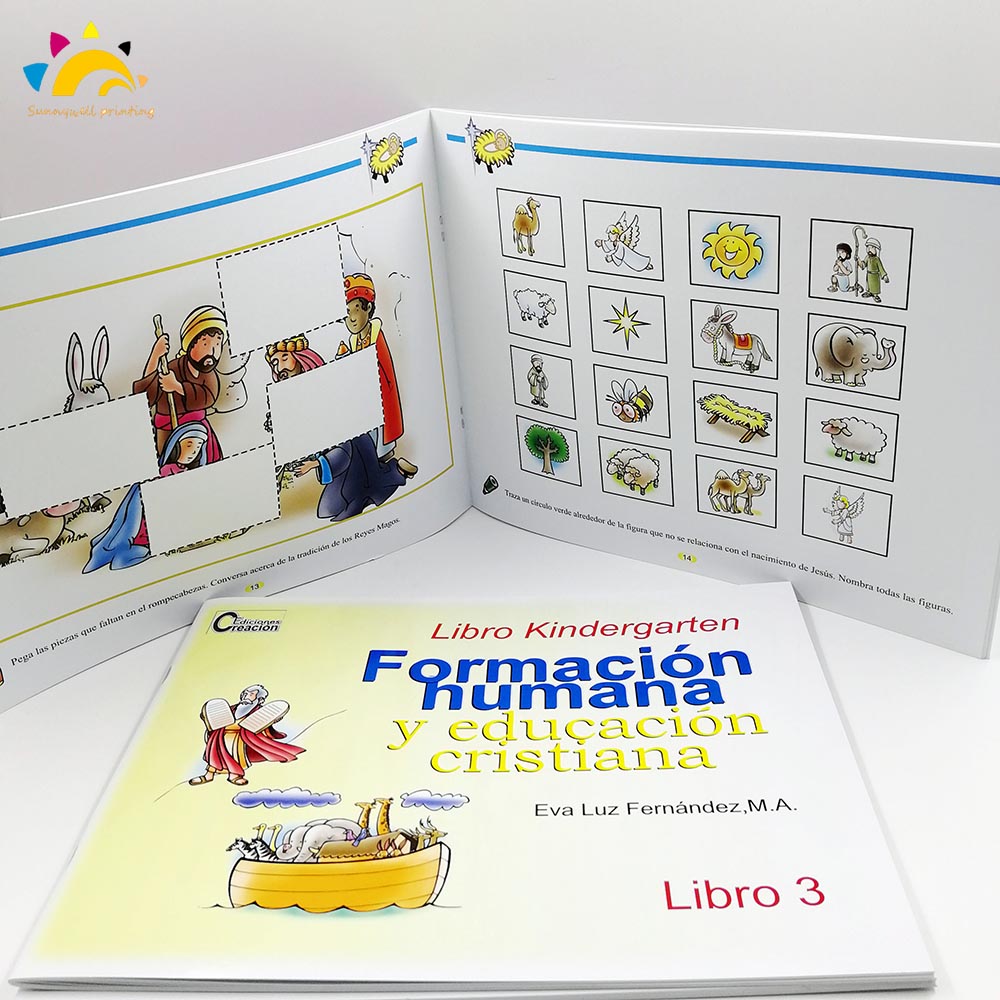 Livro de educação do jardim de infância Fábrica de impressão direta