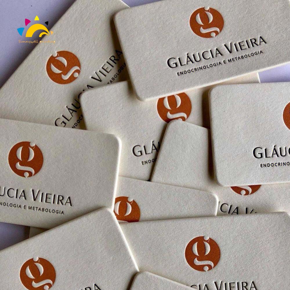 Cartão de nome com carimbo de papel alumínio por atacado